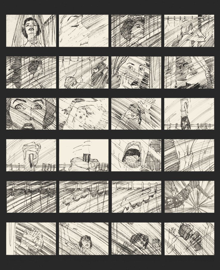 Psycho shower storyboard Saul Bass