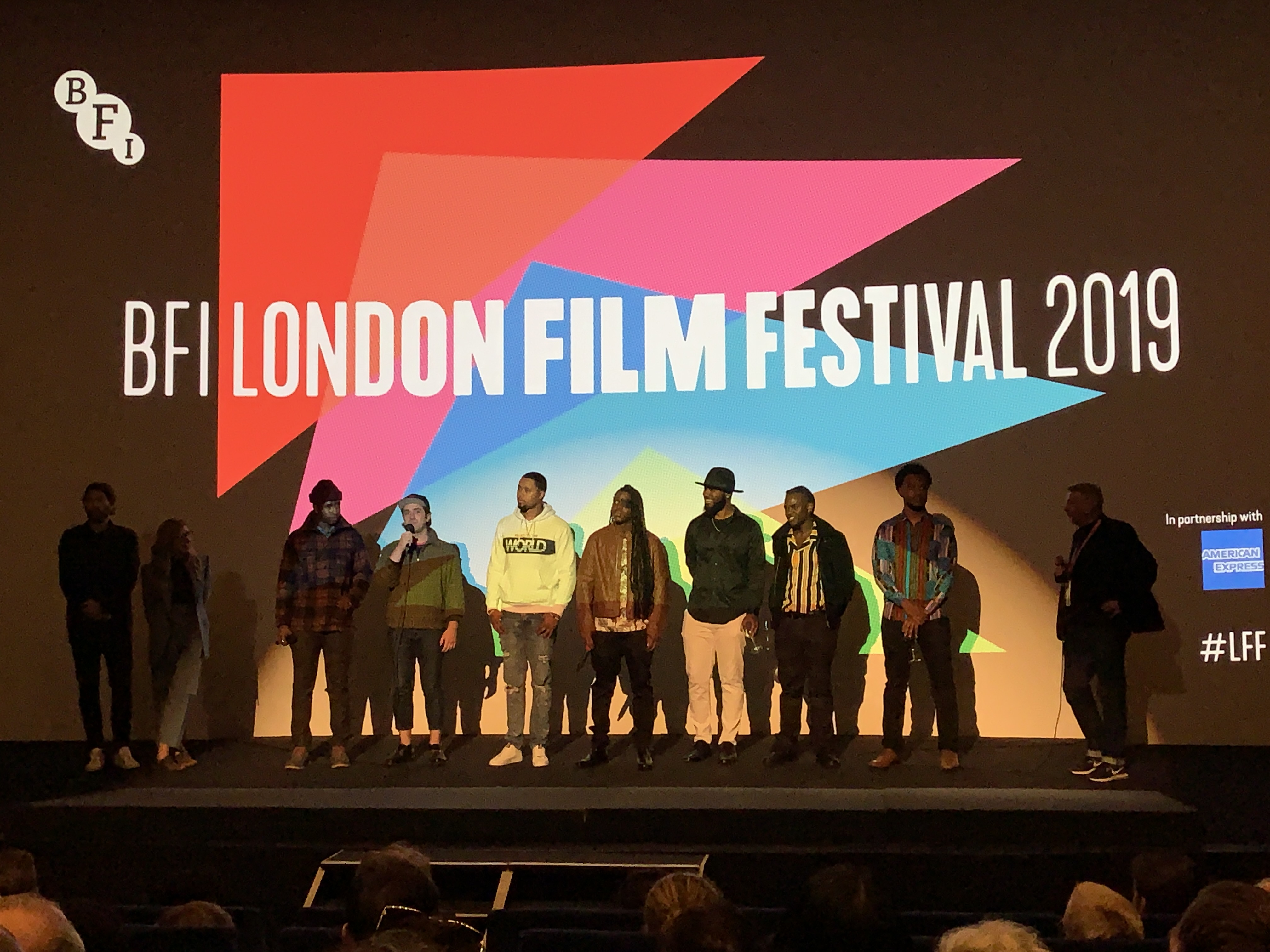 Some of the cast and crew of The Last Black Man In San Francisco, at the UK premiere at the London Film Festival on 5th October 2019